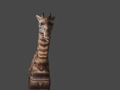 ANIMAL GIRAFFE Low-poly 3D model