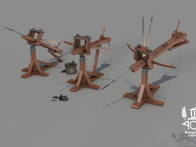 Roman Island Ballista 3D model