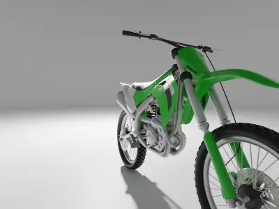 motorcycle kawasaki 3D model purchase