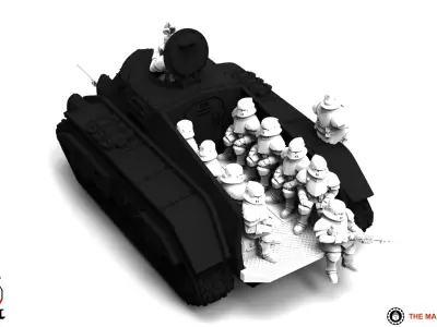 Feudal Guard - Upgrade Pack 4 3D print model