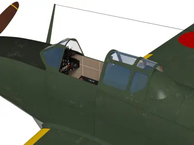 Kawasaki Ki88 3D model