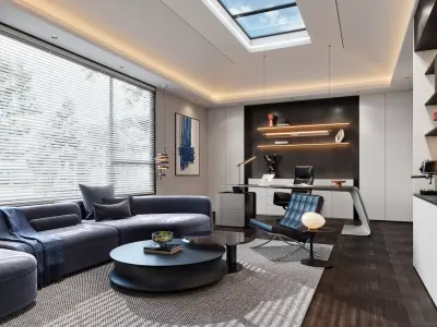  Office interior scene 47 3D model