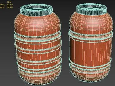 Plastic Barrel 3D model purchase