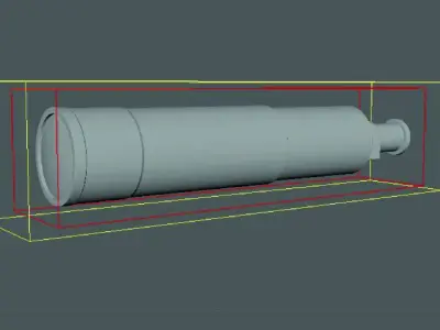 Telescope orange 3D model