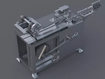 Wire bending machine 3D model