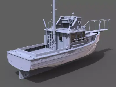 Orca Model fishing boat 3D print model