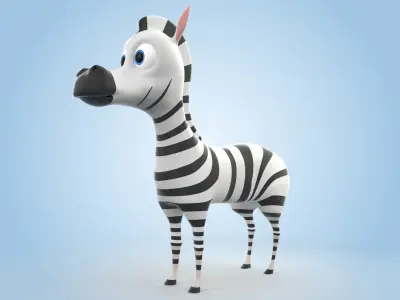 Zebra 3D model