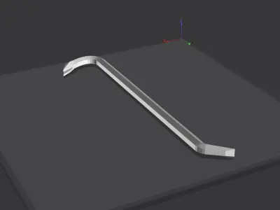 crowbar Free low-poly 3D model