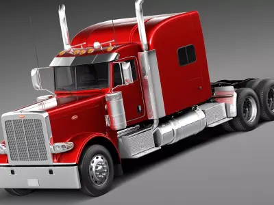 Peterbilt 389 Sleeper Cab 2015 3D model