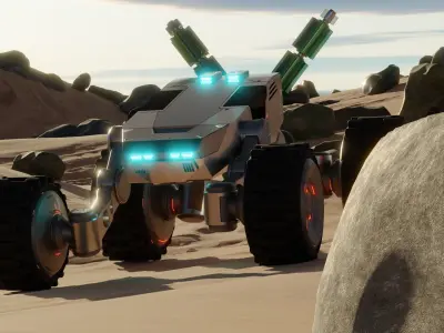 Sci-Fi Rover Free 3D model