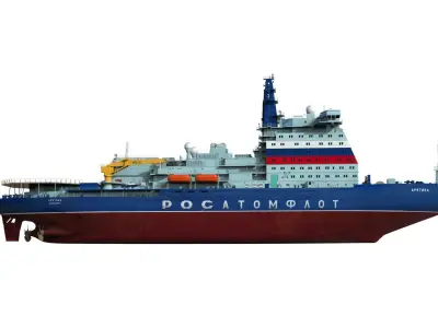 Arktika Project 22220 icebreakers 3D model