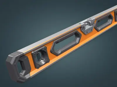 Level measuring tool Low-poly 3D model