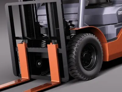 Toyota Fork Lift 8FD25 3D model