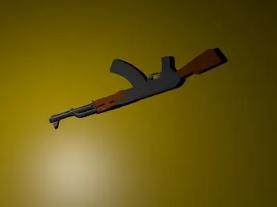 ak-47 rifle Free 3D model