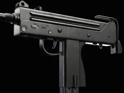 MAC-10 SMG Low-poly 3D model purchase