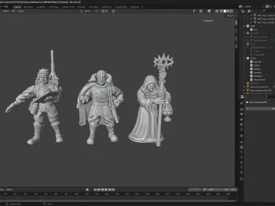 Imperial Advisors Master of Ordnance Master of Fleet Astropath 3D print model