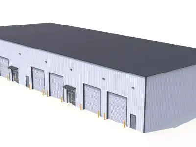 Industrial Building 53 PBR Low-poly 3D model
