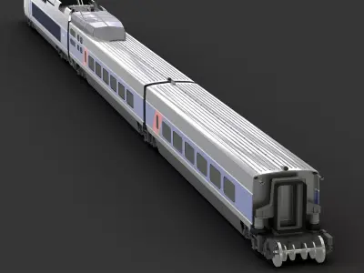 TGV Train 3D model