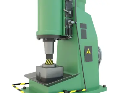 Industrial machine tool - MA4129 Forging hammer press-stamping 3D model