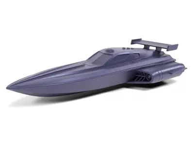 Sci-fi speeder boat 2 3D print model