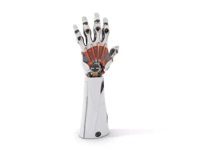 Futuristic Robotic Arm Model Pack Low-poly 3D model buy