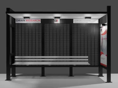 3D model of bus stope 3D model