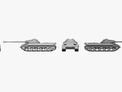 001147 soviet tank is3 3d print ready 3D print model