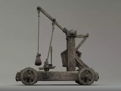 Catapult 3D model by detra40