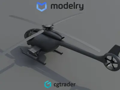 Utility Helicopter 3D model