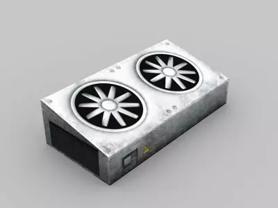 Rooftop Ventilation Unit Low poly 3D model