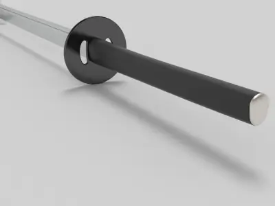katana samurai sword - samurai sword 3D model