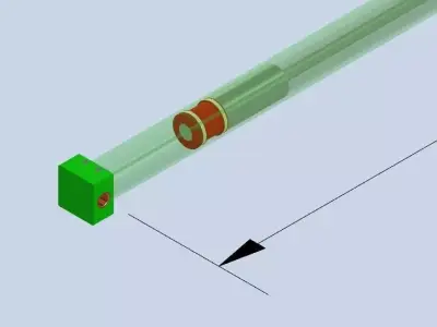 Hdyraulic cylindersTele 13380 mm  3D model