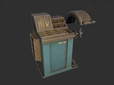 Tire Balancer Low-poly 3D model