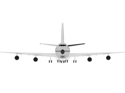 Airplane B747 Free 3D model