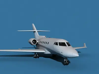 Hawker Siddley 800SR V06 3D model