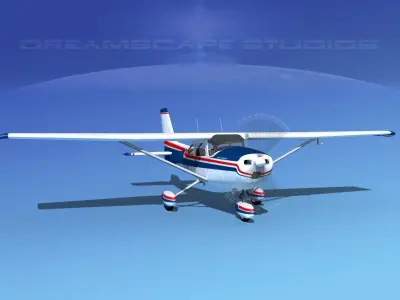 Cessna 172 Skyhawk 1976 V01 3D model