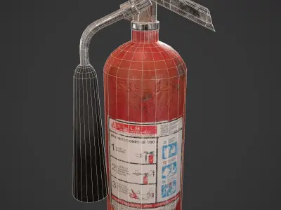 Fire Extinguisher Low-poly 3D model 27