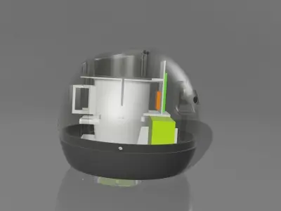 SPHERICAL DRONE TURBINA 3D print model