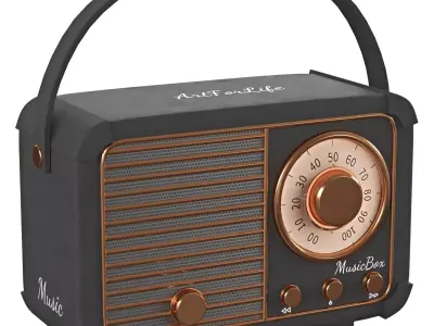 radio 5 3D model