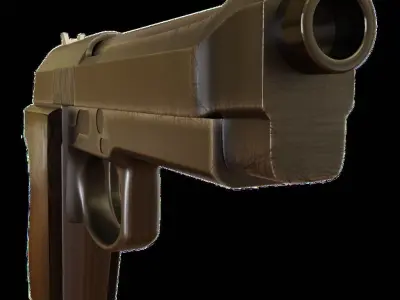 Production Ready Gun 3D model