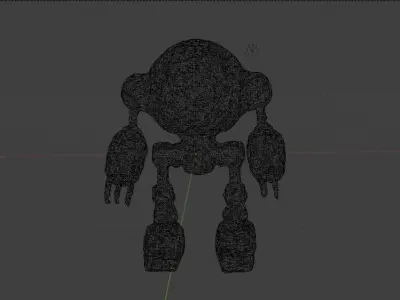 SCI-FI ROBOT 3D model 9