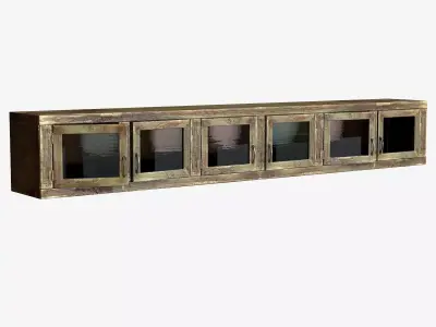 Old Wall Cabinets Low-poly 3D model