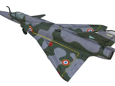 Dassault Mirage III NG Low-poly 3D model purchase