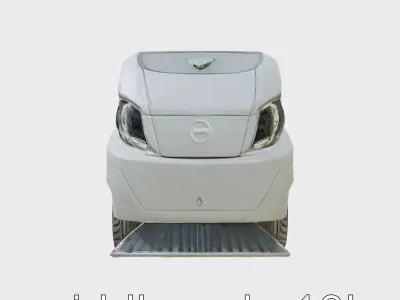 EcoSweep XS Autonomous Sidewalk Sweeper Low-poly 3D model