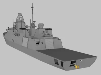 FFG Arrowhead X class Low-poly 3D model
