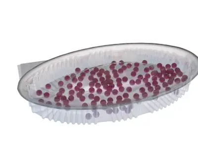 candy in transparent box 3D model