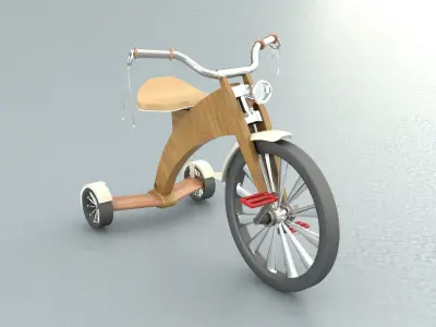 laos Kid Bicycle 3D model