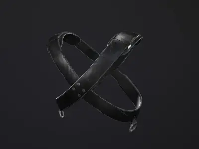 Cross Chest Strap PBR Low-poly 3D model