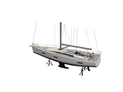 Sailboat Luxury Sailing Yacht 3D model
