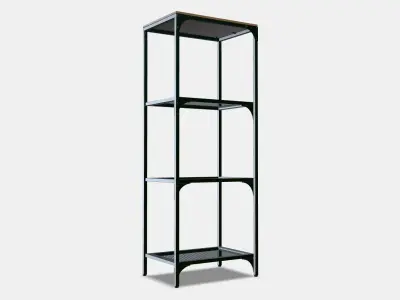 FJALLBO Shelving unit 1 Low-poly 3D model